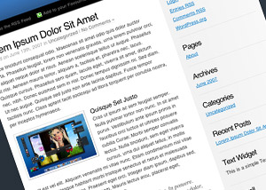 ColdBlue Blogger Template