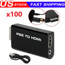 PS2 to HDMI Video Converter Adapter with 3.5mm Audio Output for HDTV Monitor Lot picture